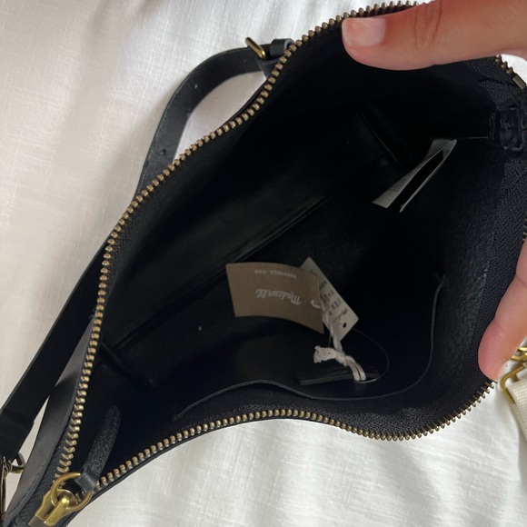 Leather Carabiner Crossbody Sling Bag - Picture 2 of 3